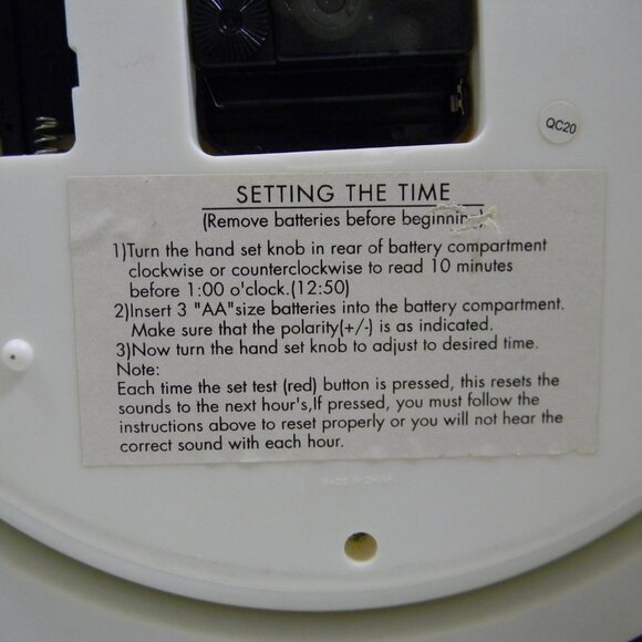 Christmas Carol Wall Clock Mark Feldstein Musical Chimes Hourly Works - Picture 5 of 5